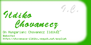 ildiko chovanecz business card